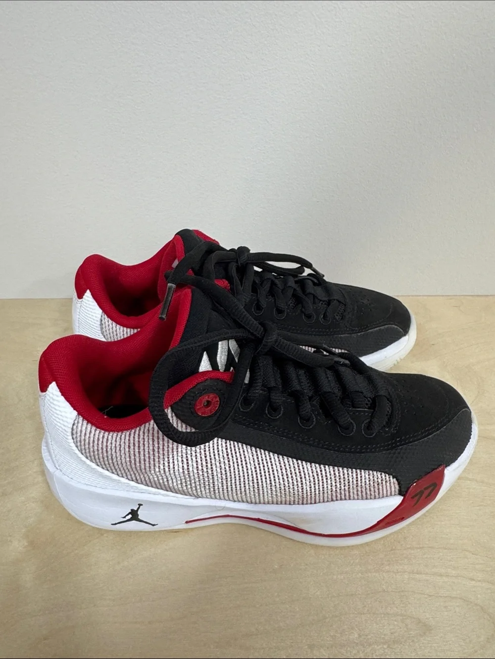 Black and Red Youth Athletic Sneakers